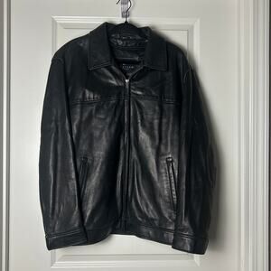 Kenneth Cole buttery soft leather jacket with removable lining size l